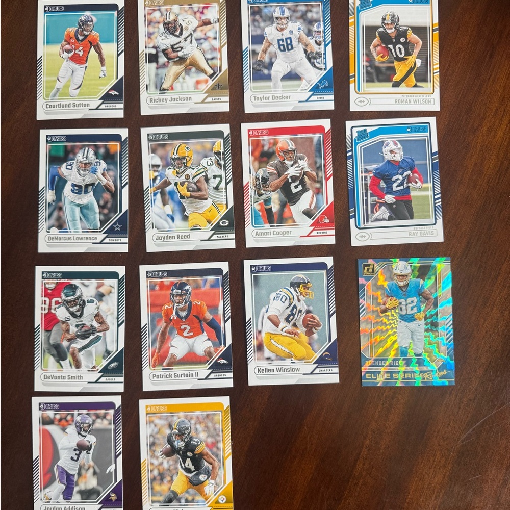 Assorted NFL Football Trading Cards